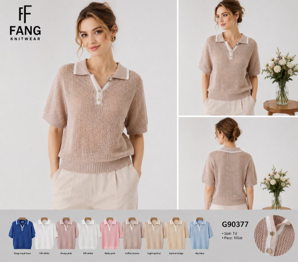 Bluzki damskie Roz Standard, Mix Kolor Paczka 10 szt